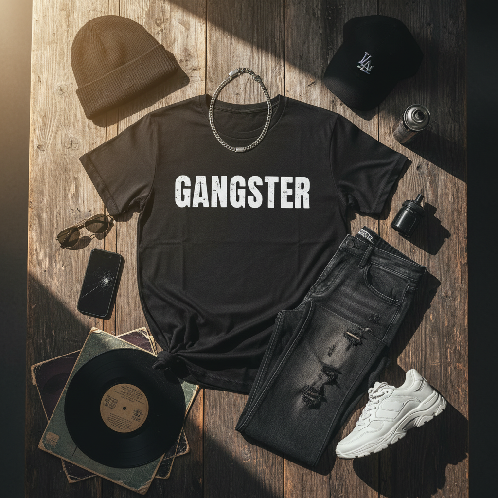 Flat Lay Vintage Gangster