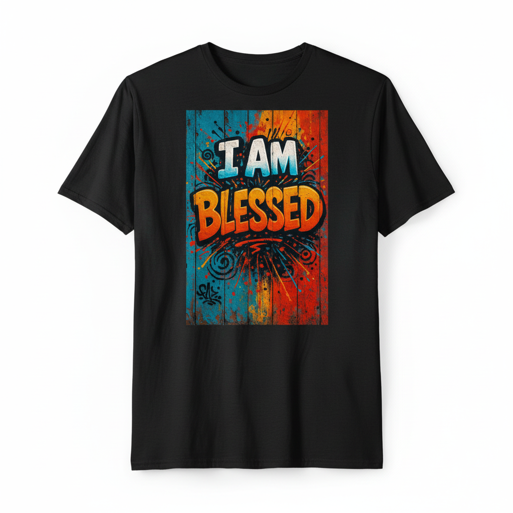"I Am Blessed" - T-shirt Edition Limitee Streetwear Streetscorner