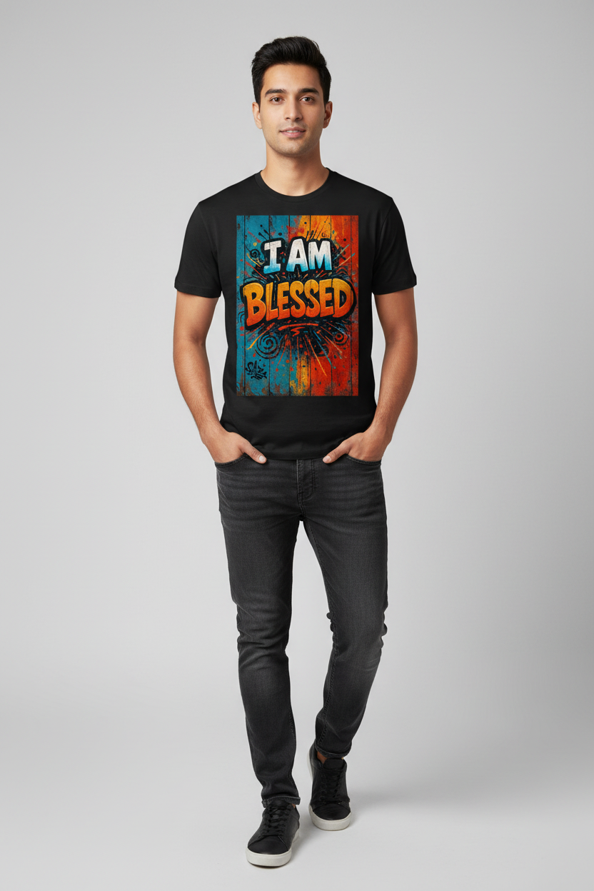 "I Am Blessed" - T-shirt Edition Limitee Streetwear Streetscorner