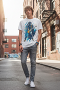 Lifestyle T-Shirt Blanc Guitariste