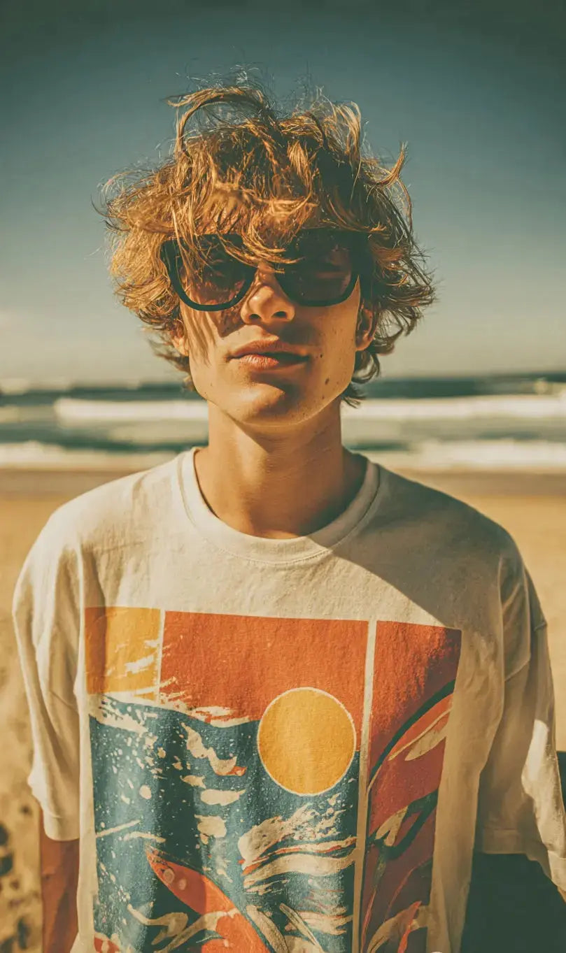 T-Shirt Catch The Wave 70's - Rétro Old School Streetwear Streetscorner