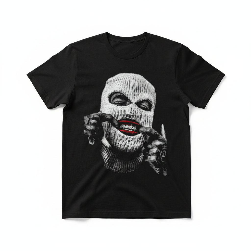 T-shirt Streetwear Masked Grillz